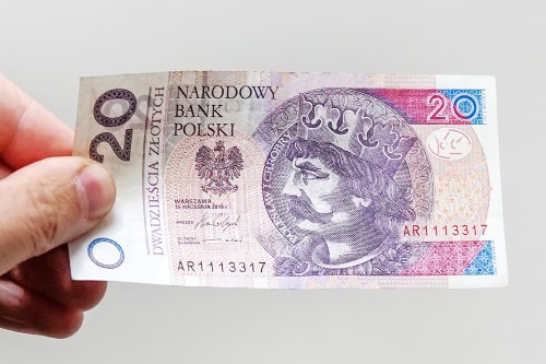 Obecny banknot obiegowy o nominale 20 złotych