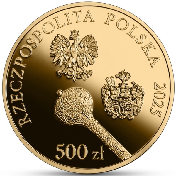 Hetmani Rzeczypospolitej Jan Karol Chodkiewicz moneta złota awers