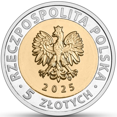 Moneta okolicznościowa 5 złotych z serii Odkryj Polskę - emisja NBP 2025 awers
