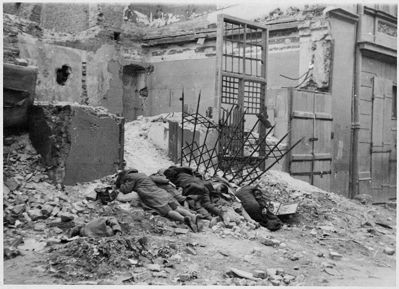 Skutki zniszczenia getta warszawskiego