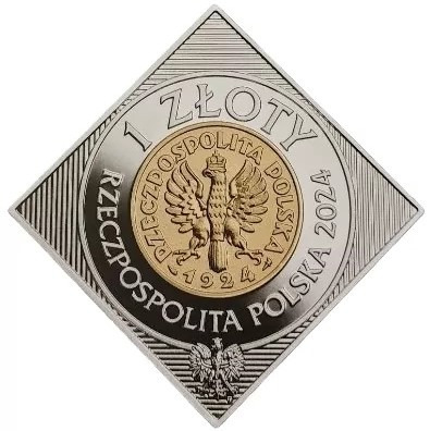 100. rocznica wprowadzenia złotego do obiegu - srebrna moneta kolekcjonerska